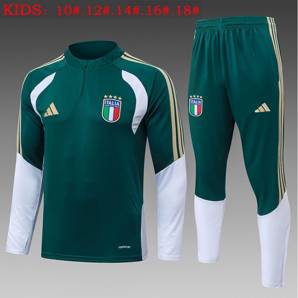 Ninos Sudadera De Training Italia 2026/27 Verde